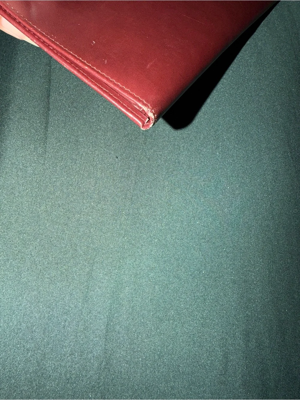 Cartier Burgundy Leather Wallet with Gold hardware Corners